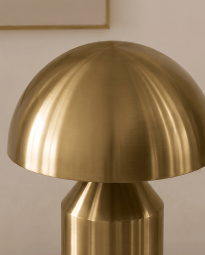 Lune Mushroom-Shaped Aluminum Table Lamp | Mushroom Lamp Gold