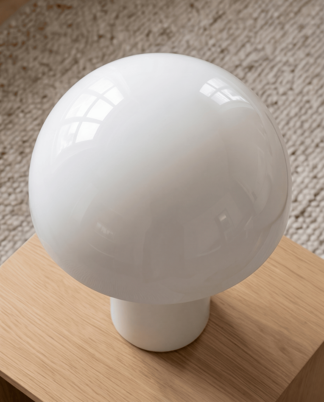 Lune Mushroom-Shaped Aluminum Table Lamp | Mushroom Lamp White