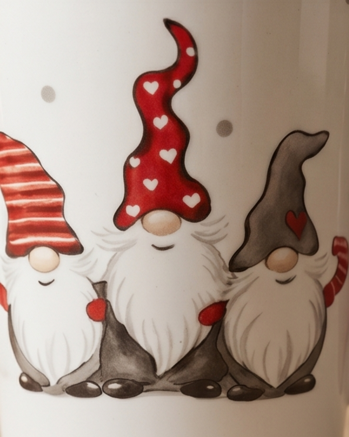 Noel Christmas Mug in White Ceramic with Santa Motif