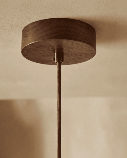 Cove Travertine Pendant Light | Wabi-Sabi Cylinder Design