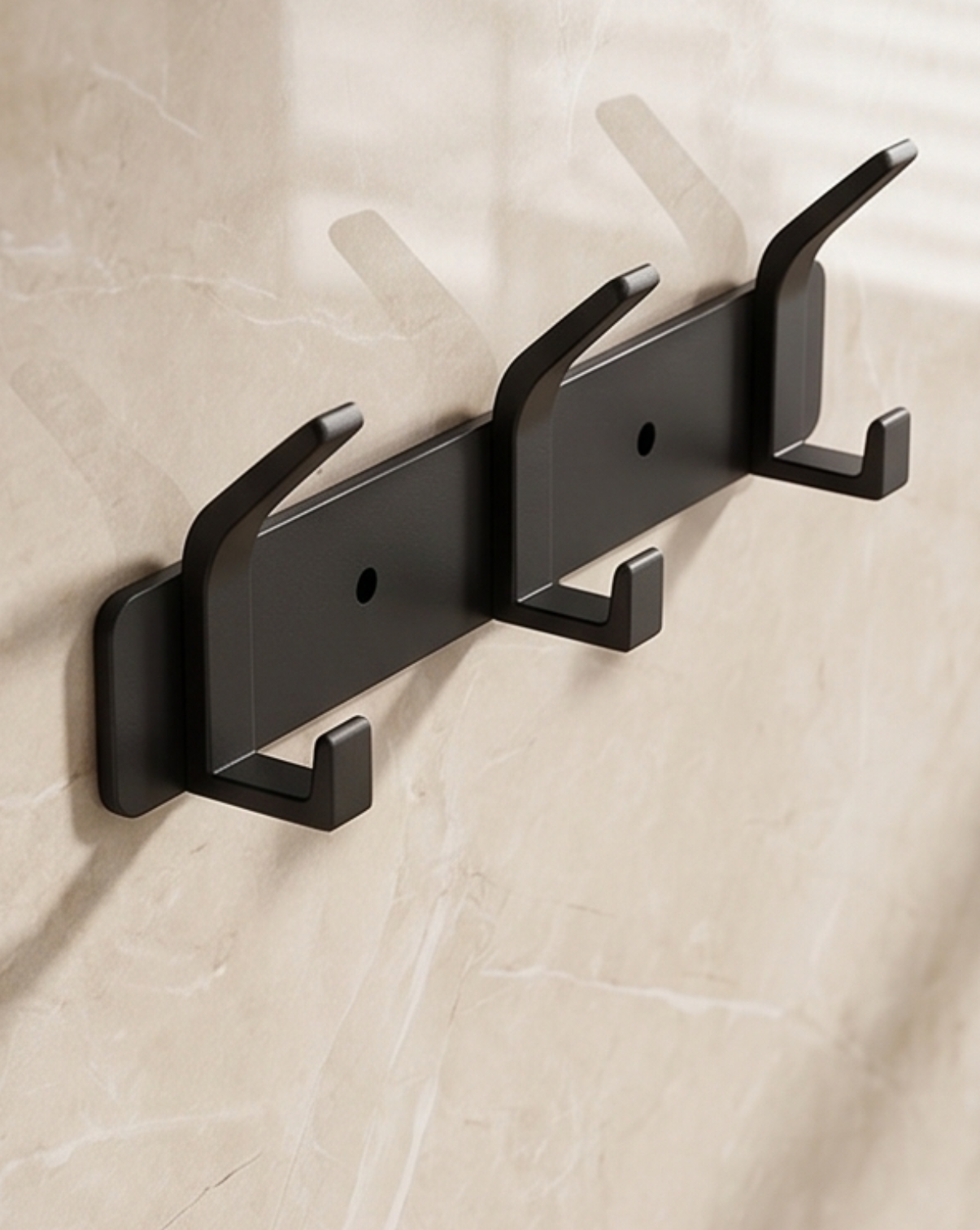 Wall Hooks Aluminum – 3, 4, 5, or 6 Hooks | Bathroom Towel Hooks