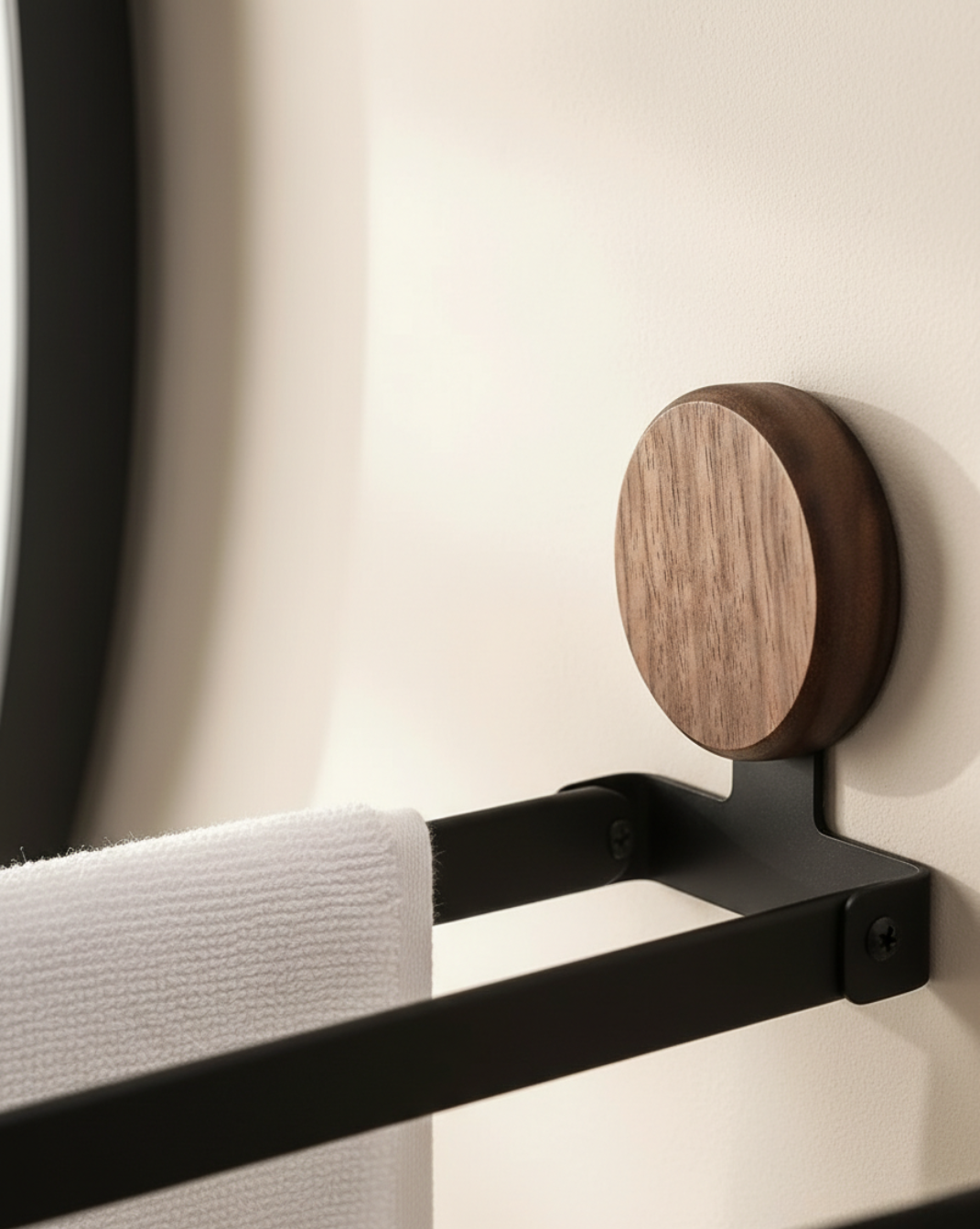 Stainless Steel Towel Rack – Wall-Mounted, Folding Design