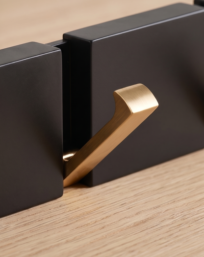 Folding Wall Hook Stainless Steel – Black Gold, 38.5 cm