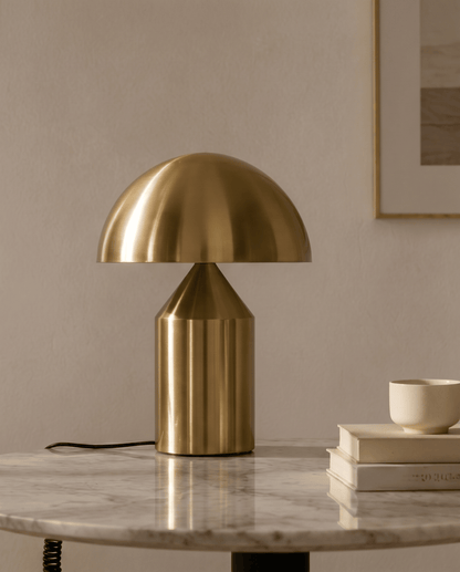 Lune Mushroom-Shaped Aluminum Table Lamp | Mushroom Lamp Gold