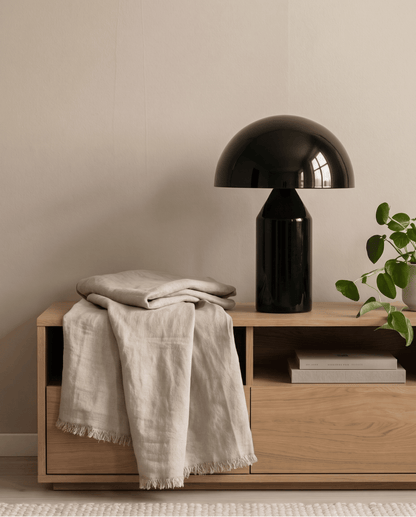 Lune Mushroom-Shaped Aluminum Table Lamp | Mushroom Lamp Black