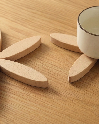 Solid Wood Coaster Set