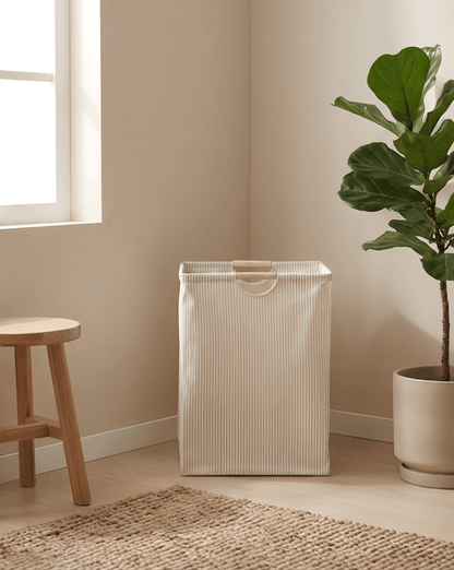 XL Laundry Basket with Handles – Freestanding Fabric Storage Bag for Bathroom and Bedroom