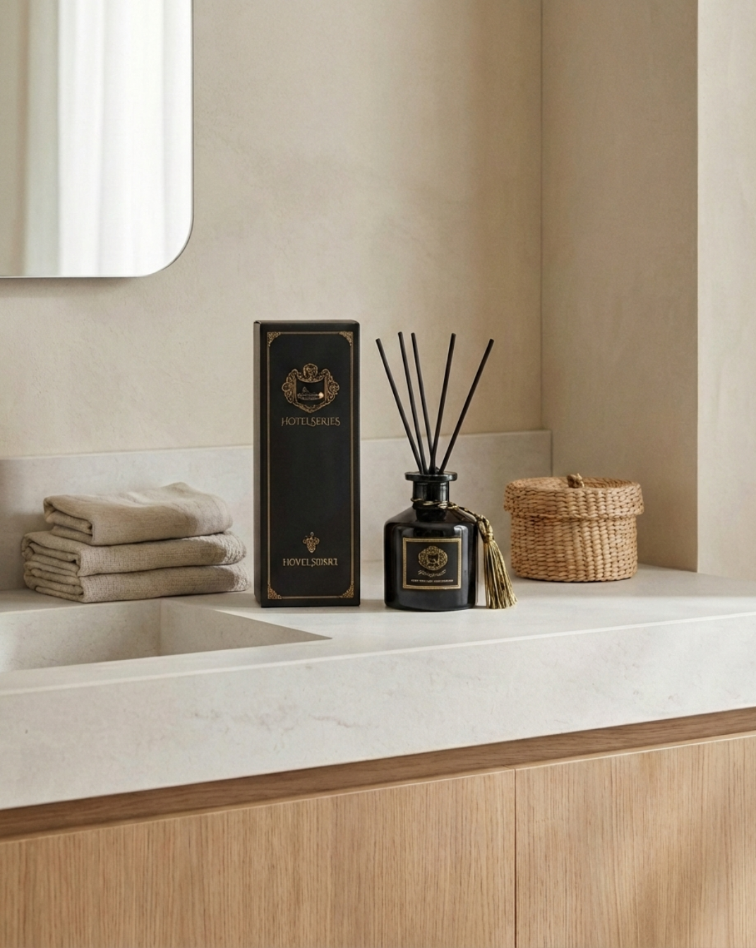 Elegant Glass Scent Diffuser - for a Refreshing Ambiance - Vanilla