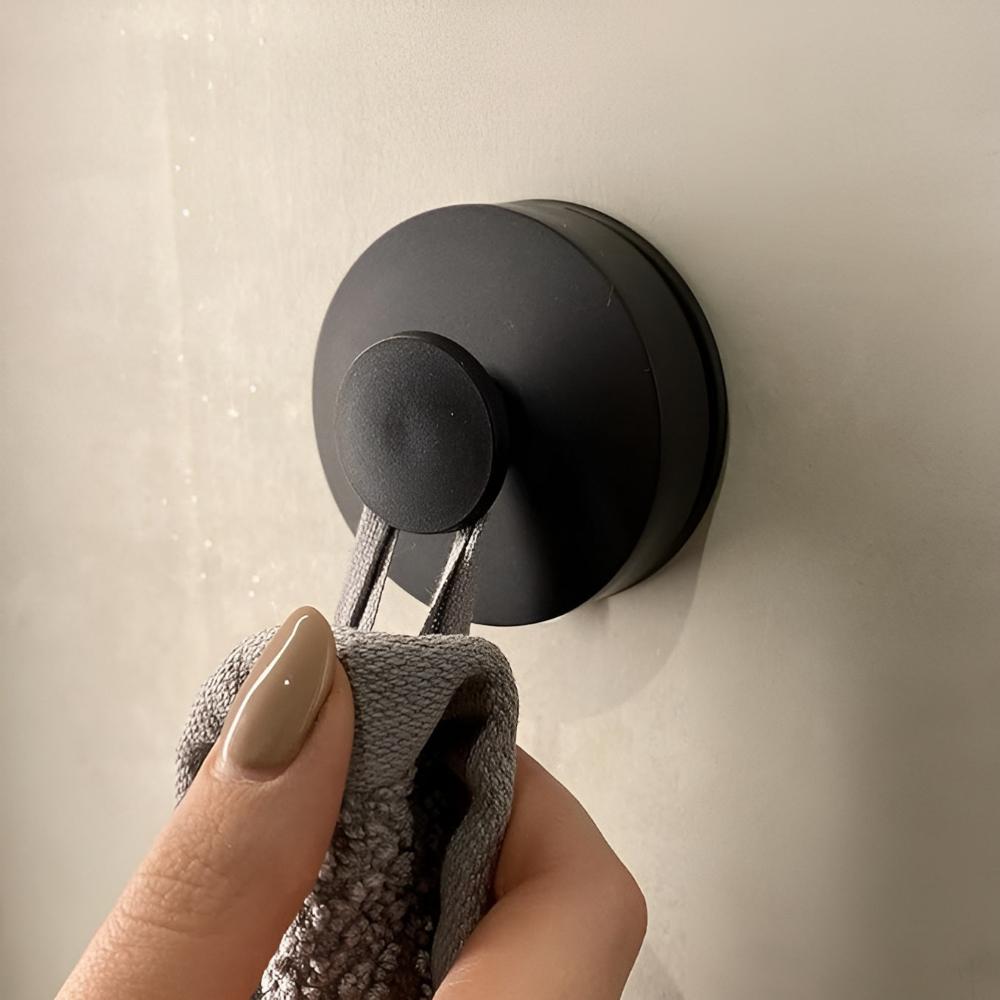 Grip Lock Shower Hooks, No-Drill Suction Mount