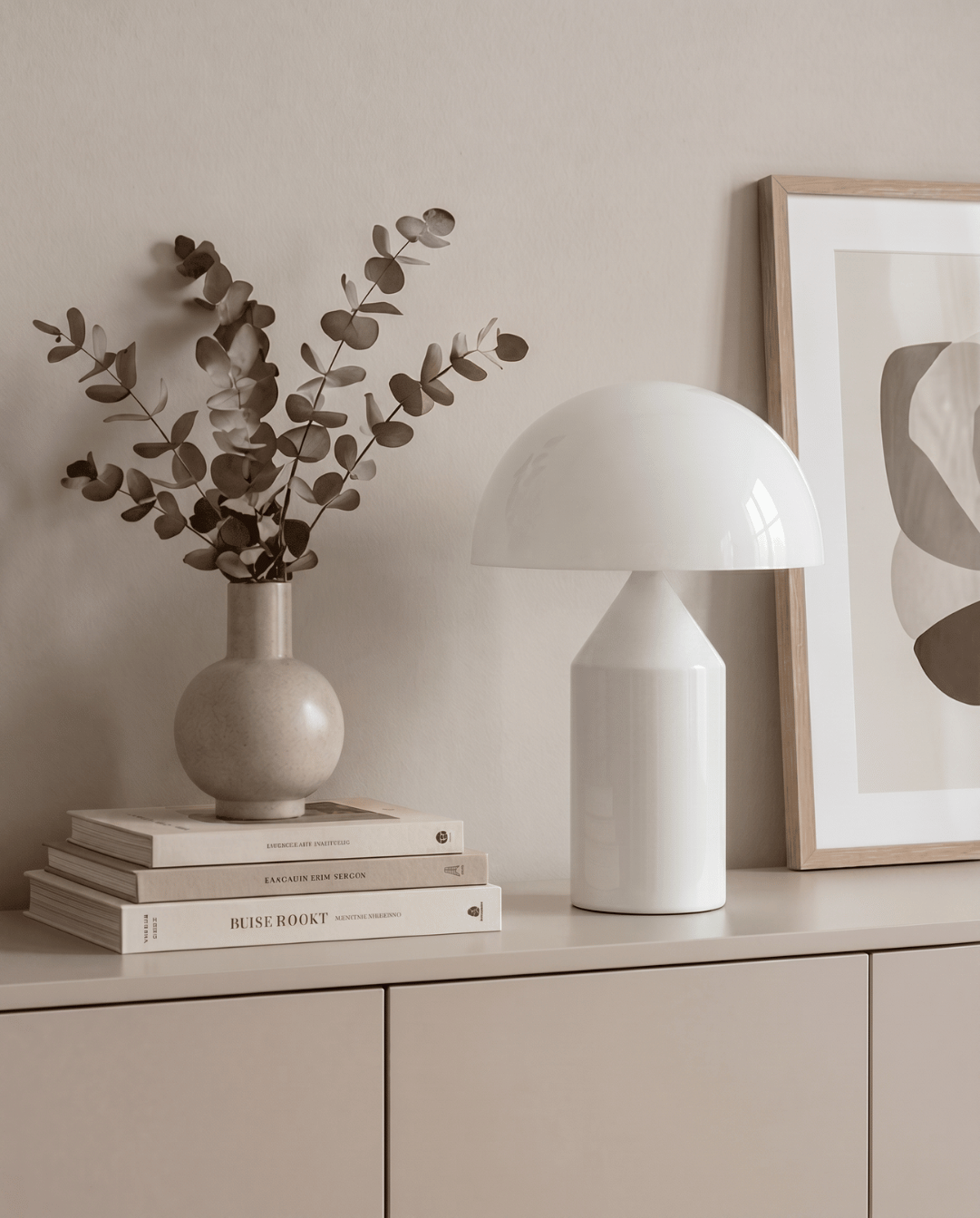 Lune Mushroom-Shaped Aluminum Table Lamp | Mushroom Lamp White