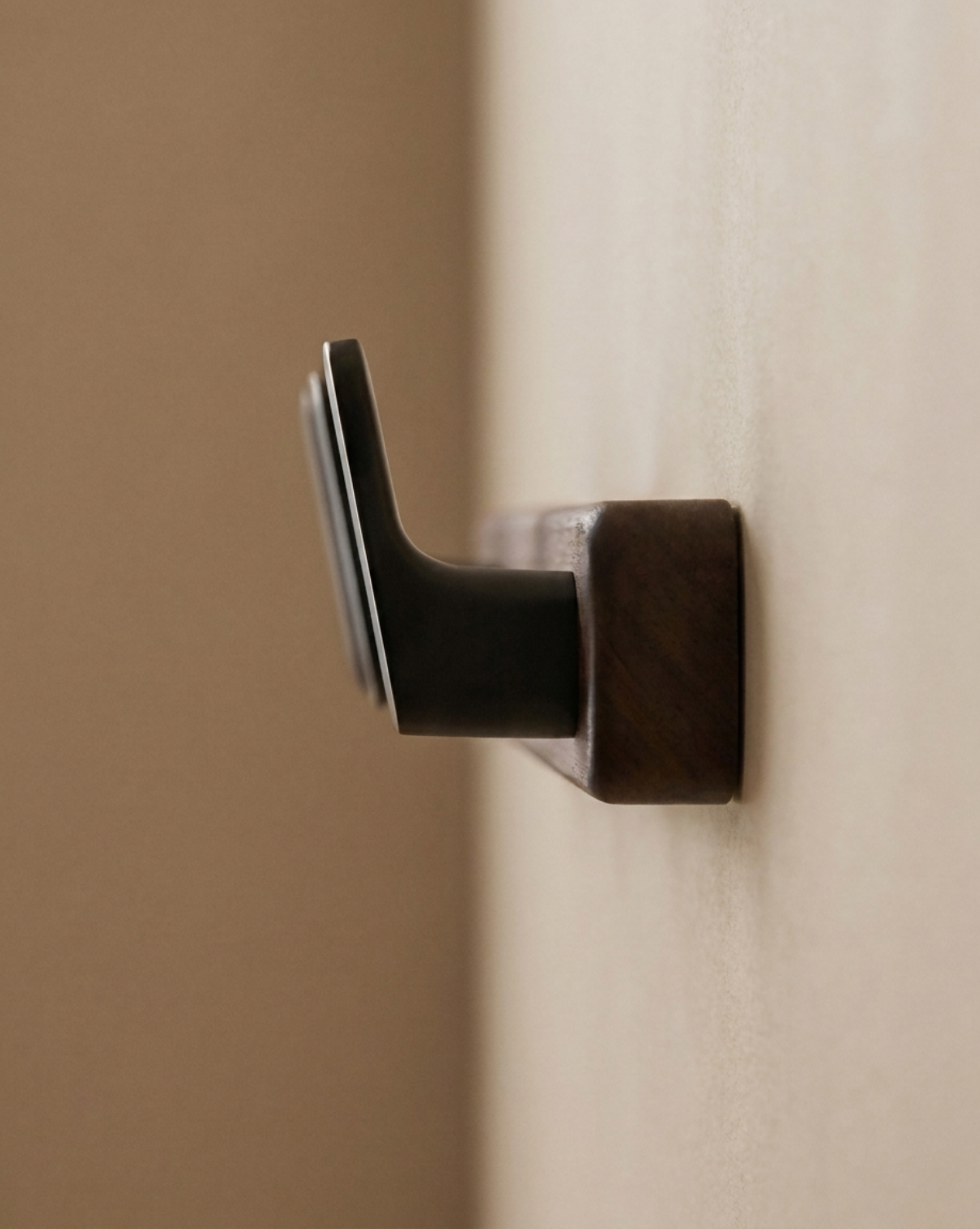 Wooden Coat Rack with Metal Hooks – Wall-Mounted | Coat Hooks