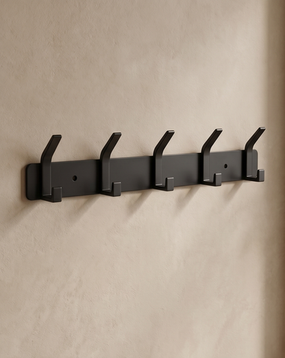 Wall Hooks Aluminum – 3, 4, 5, or 6 Hooks | Bathroom Towel Hooks