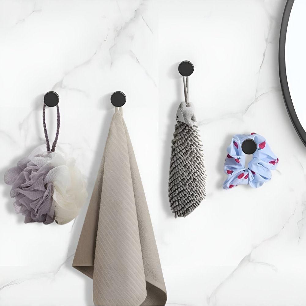 Grip Lock Shower Hooks, No-Drill Suction Mount