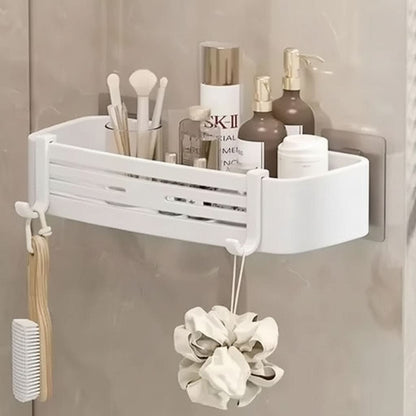 Self Adhesive Aluminum Bathroom Shelf Organizer