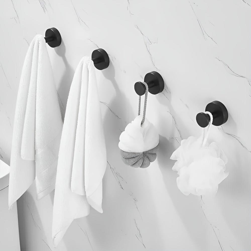 Grip Lock Shower Hooks, No-Drill Suction Mount