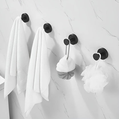 Grip Lock Shower Hooks, No-Drill Suction Mount