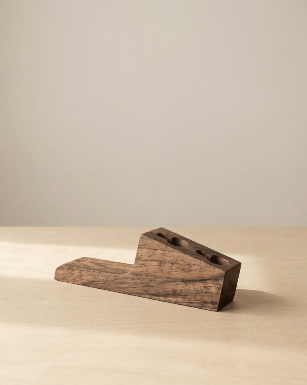 Coat Hooks Wood Set of 4 – Minimalist Wall Hooks for Hallway & Bathroom