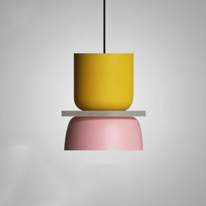 Nordic Macaron LED Pendant Light, Colorful Glass