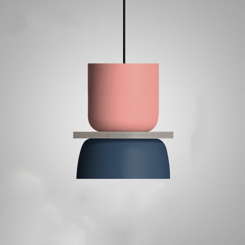 Nordic Macaron LED Pendant Light, Colorful Glass