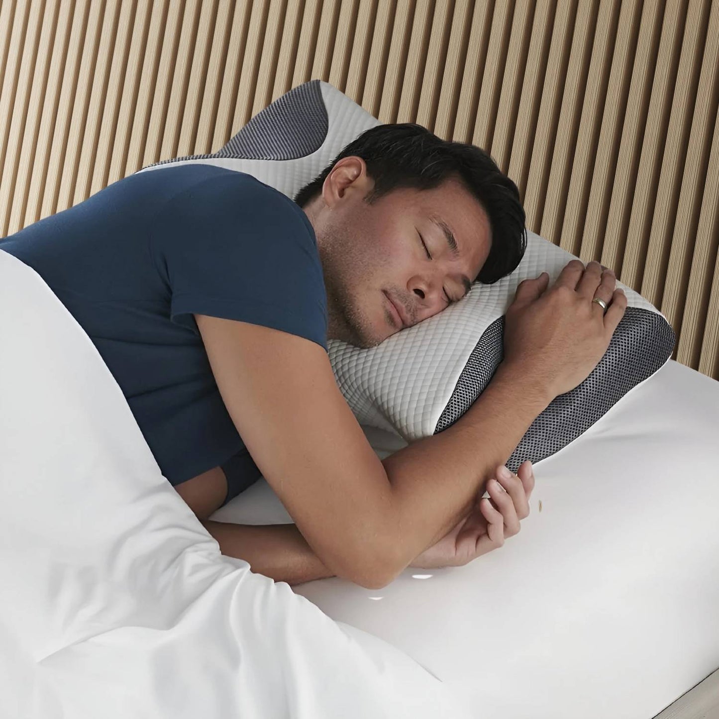 Memory Foam Pillow for Neck & Shoulder, Optimal Support & Comfort