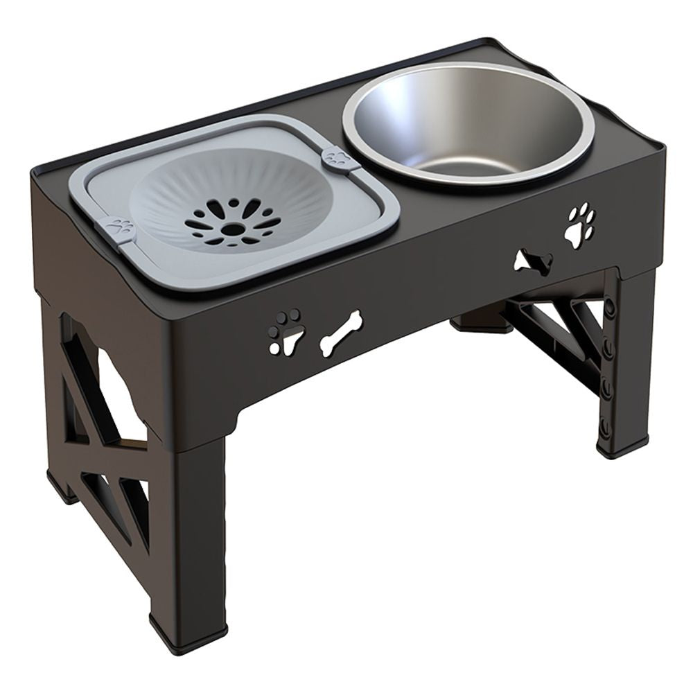 Adjustable Raised Dog Slow Feeder Bowl with Non-Slip Base | Promotes Healthy Eating for Dogs 4