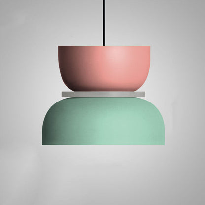 Nordic Macaron LED Pendant Light, Colorful Glass