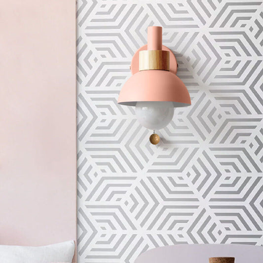 Nordic Macaron Globe Wall Sconce