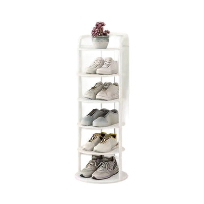 Round Iron Shoe Storage Rack, Multi-Tier