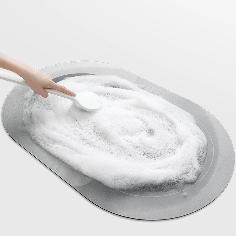 Quick-Dry Bath Mat, Non-Slip Absorbent Diatomite Bath Mat