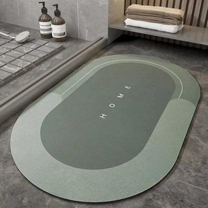 Quick-Dry Bath Mat, Non-Slip Absorbent Diatomite Bath Mat