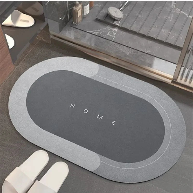 Quick-Dry Bath Mat, Non-Slip Absorbent Diatomite Bath Mat