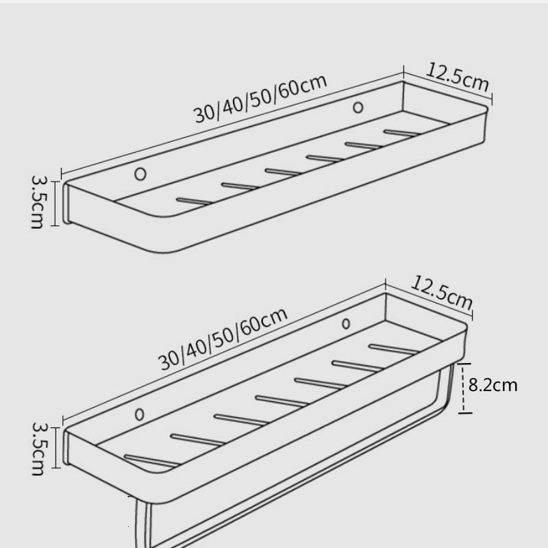 Luxury No-Drill Bathroom Shelf, Stylish, Durable & Space-Saving
