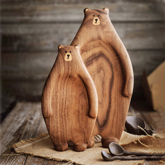 Wooden Serving Board in Bear Shape | KELiving