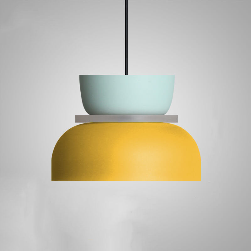 Nordic Macaron LED Pendant Light, Colorful Glass