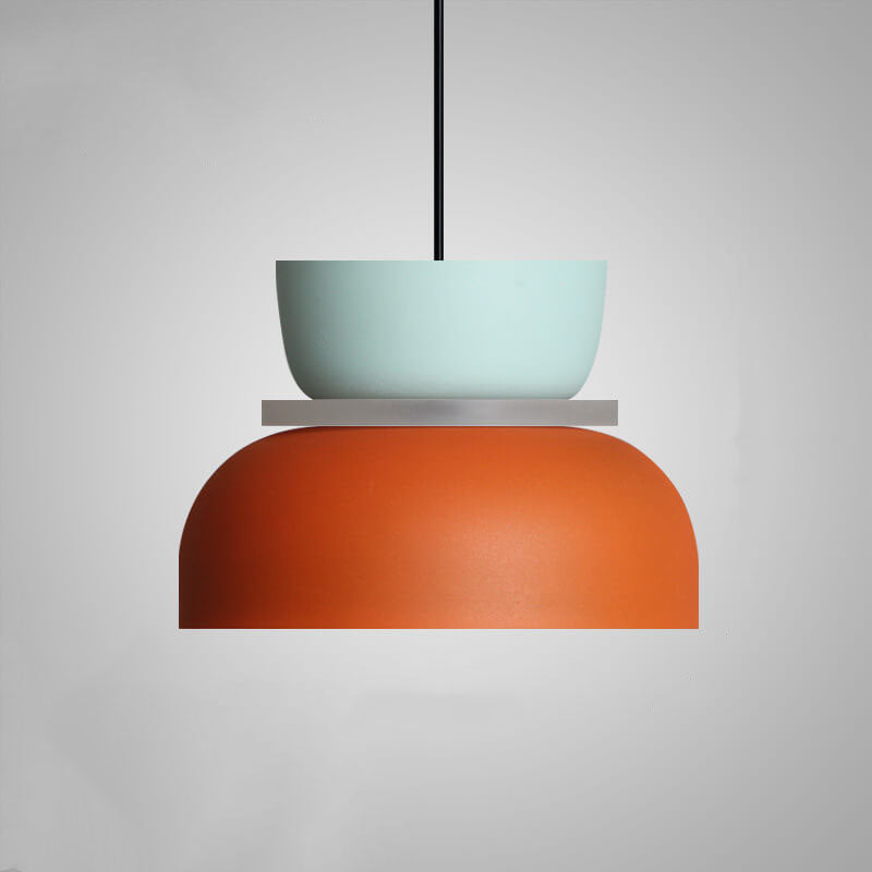 Nordic Macaron LED Pendant Light, Colorful Glass
