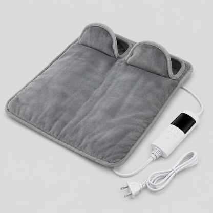 Electric Foot Warmer - Grey, Soft, 9 Heat Settings | KELiving