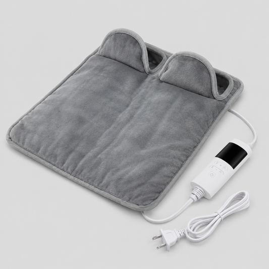 Electric Foot Warmer - Grey, Soft, 9 Heat Settings | KELiving