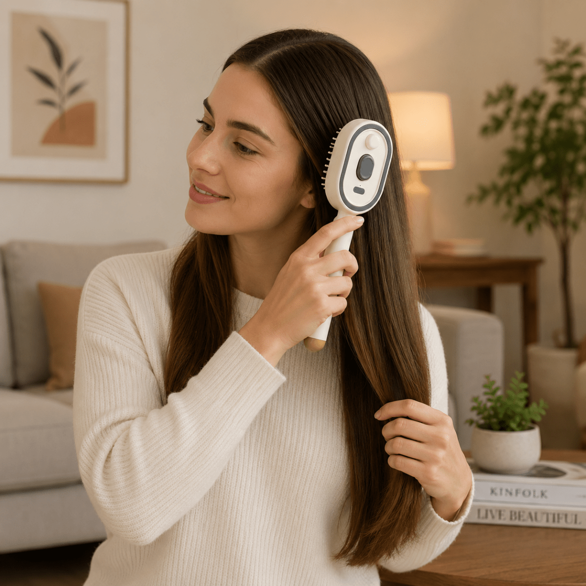 LUMICOMB – Hair Care Comb with Red Light and Spray Function