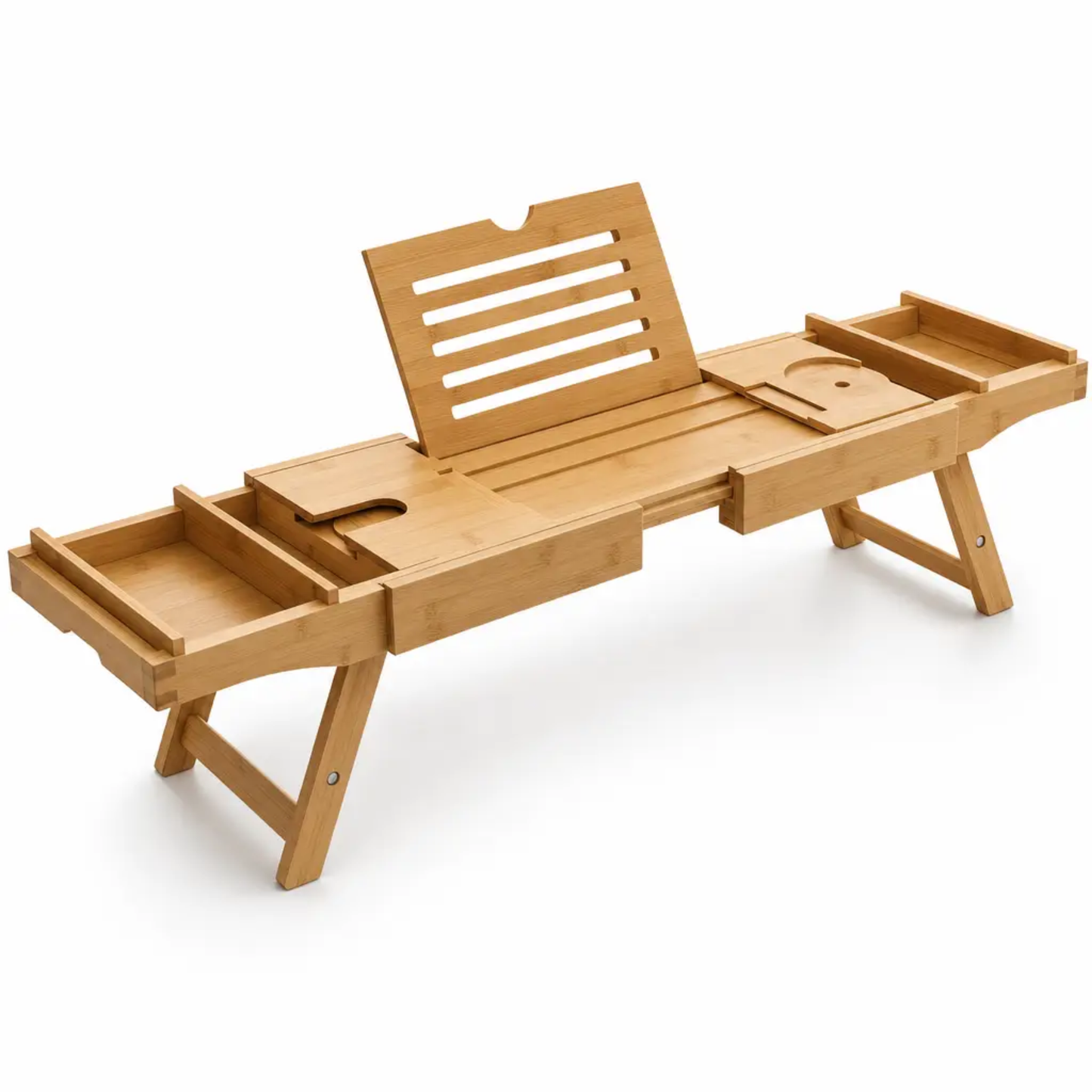 Cleo | Adjustable Bamboo Bath Tray 0
