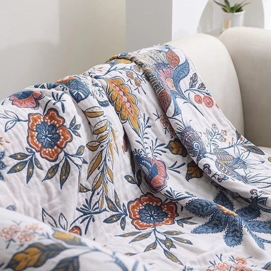 Cleo | Floral Cotton Throw 1
