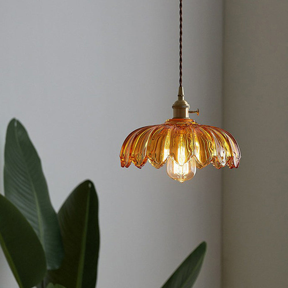 Cleo | Floral Glass Pendant Light 4