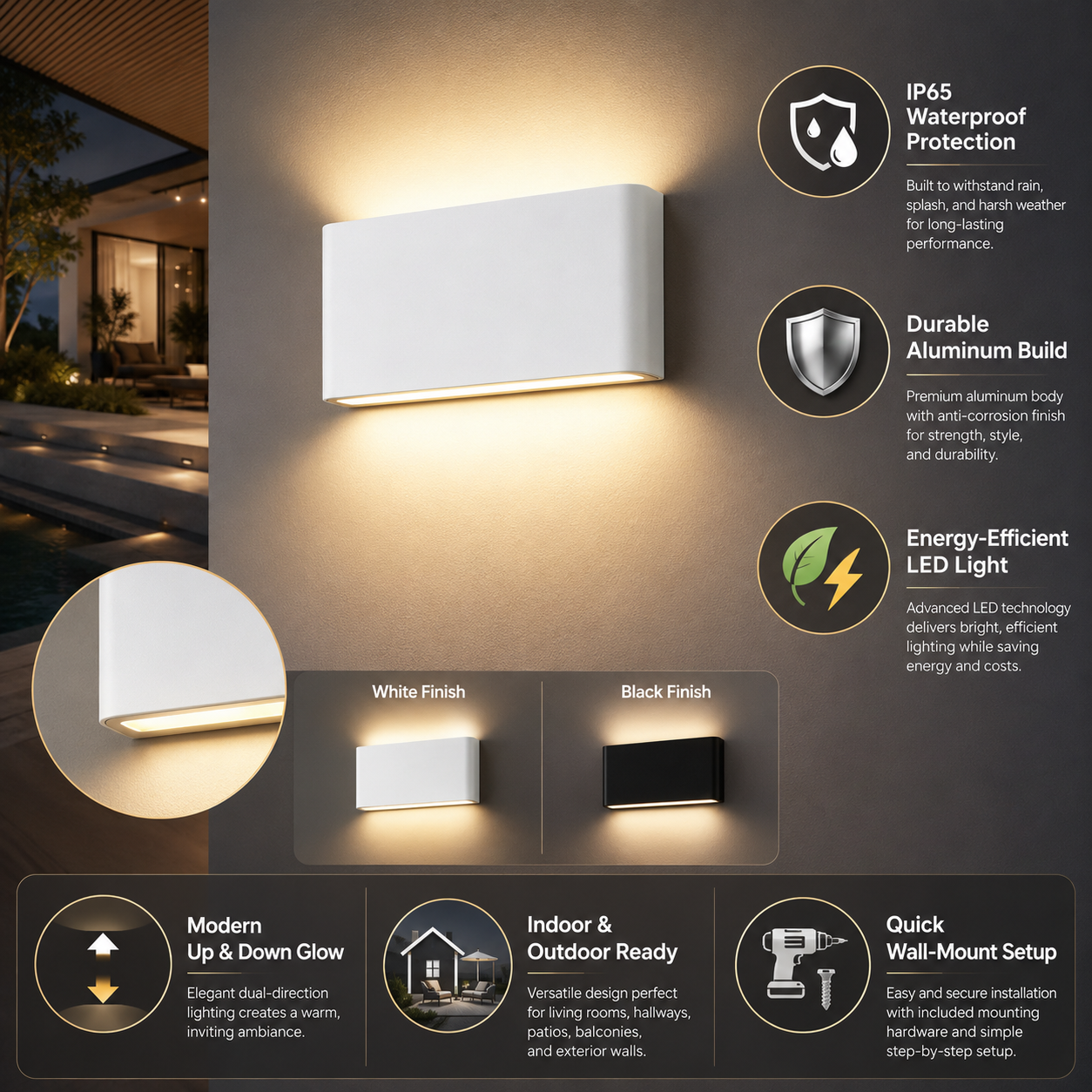 Cleo | Modern Outdoor Sconce 3