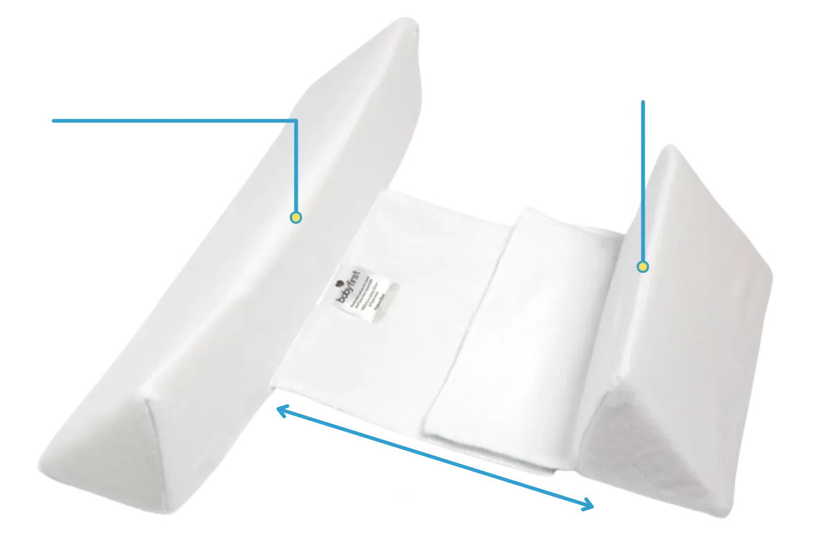 ComfortNest | Baby Pillow with Orthopedic Memory Foam | Adjustable Wedge for Safe Sleep 4