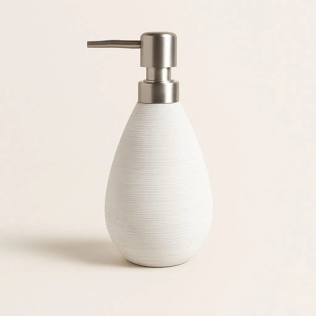 Kenji Ceramic Lotion Dispenser – Japanese Retro Bathroom Soap Bottle