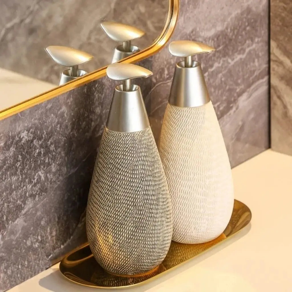 Kenji Ceramic Lotion Dispenser – Japanese Retro Bathroom Soap Bottle