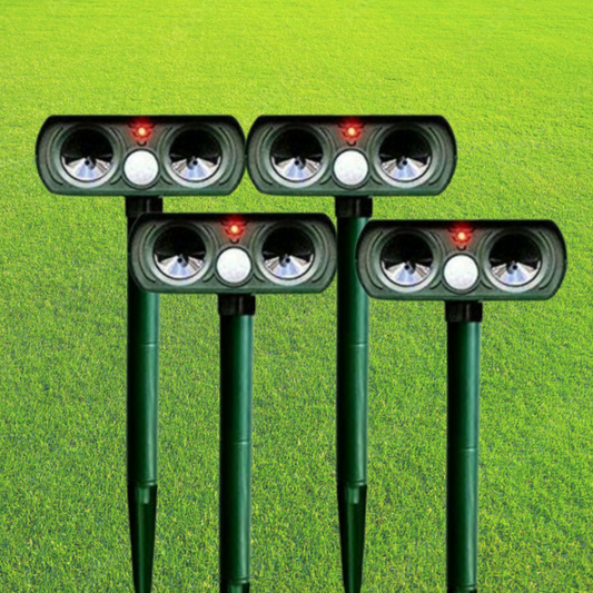EcoGuard | Ultrasonic Rodent Repellent with Motion Sensor | Solar-Powered Protection for Gardens and Lawns 0
