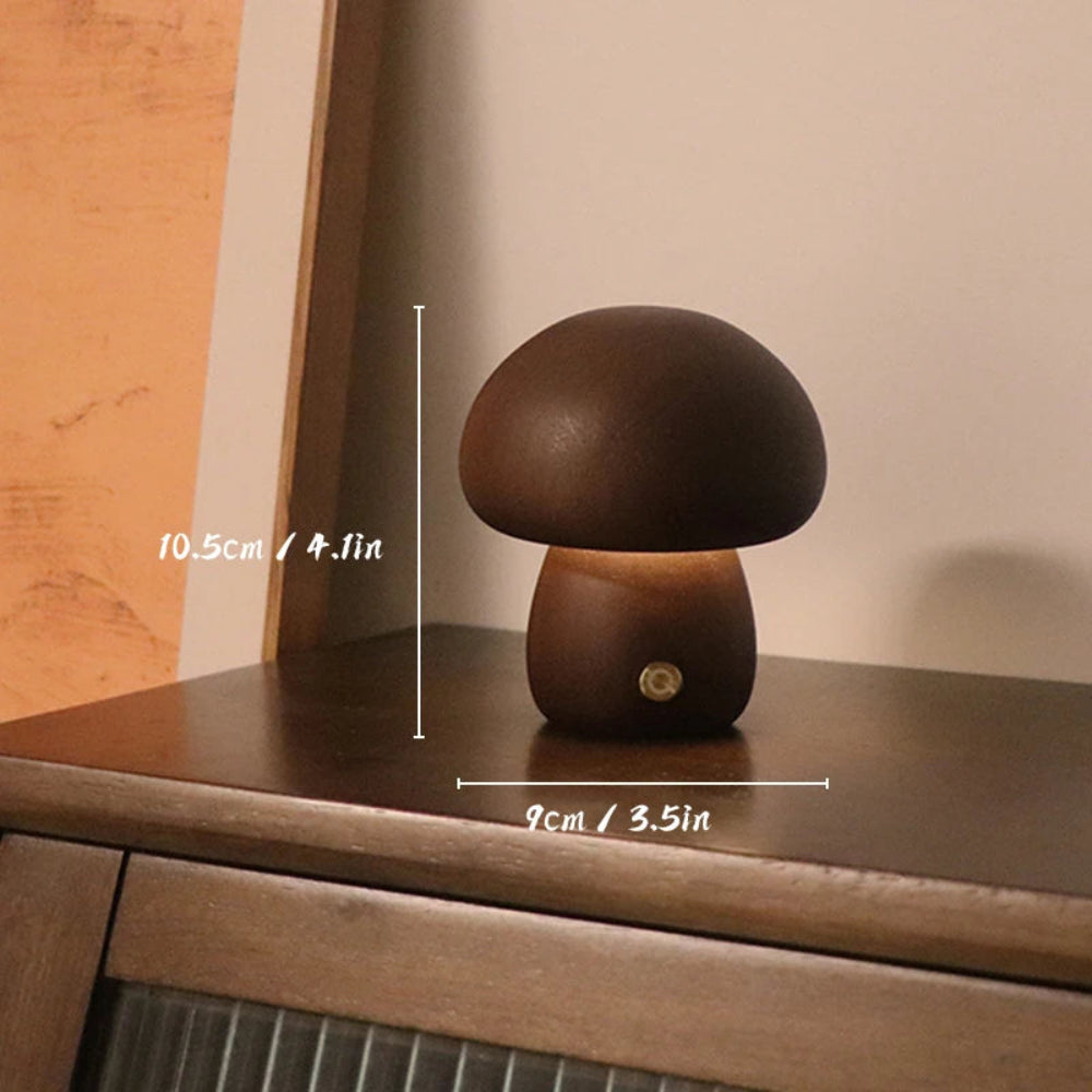 Elara | Wooden Mushroom Lamp 5