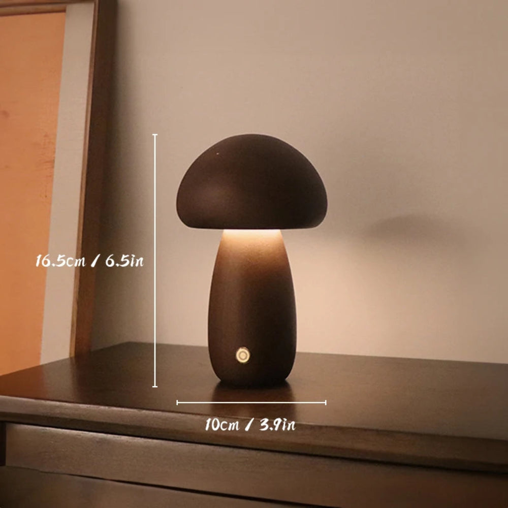 Elara | Wooden Mushroom Lamp 6