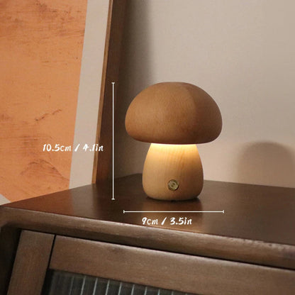 Elara | Wooden Mushroom Lamp 7