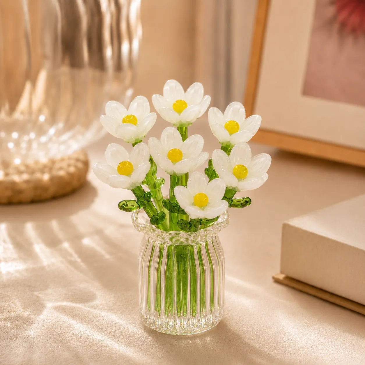Floria Miniature Glass Flower Set